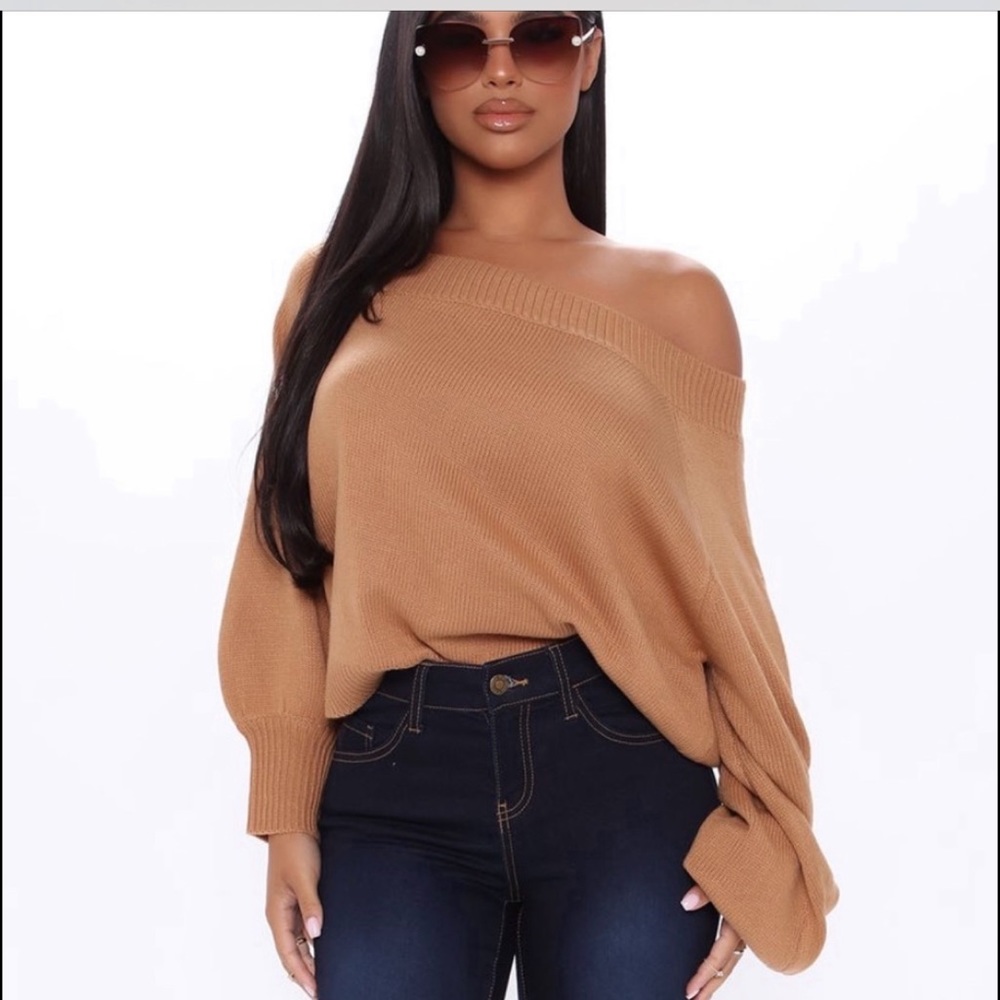 Off the shoulder sweater fashion nova